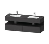 Duravit Duravit Ensemble meuble vasque encastré Qatego 160x55x60cm, Kon-WTU, B, gris m/Gr ma Quantité:1