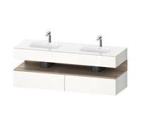 Duravit Duravit Ensemble meuble vasque encastré Qatego 160x55x60cm, Kon-WTU, B, marbre œuf/blanc brillant Quantité:1