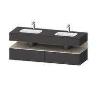 Duravit Duravit Ensemble meuble vasque encastré Qatego 160x55x60cm, Kon-WTU, L, P avec vidage Quantité:1