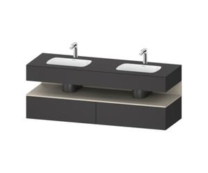 Duravit Duravit Ensemble meuble vasque encastré Qatego 160x55x60cm, Kon-WTU, L, P avec vidage Quantité:1