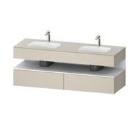 Duravit Duravit Ensemble meuble vasque encastré Qatego 160x55x60cm, sous-meuble console, blanc mat/taupe mat Quantité:1