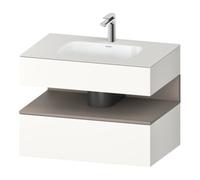 Duravit Duravit Ensemble meuble vasque encastré Qatego 80x55x60cm, blanc mat, sous-meuble console Quantité:1