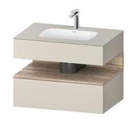 Duravit Duravit Ensemble meuble vasque encastré Qatego 80x55x60cm, E Marmo/tau ma, console sous vasque Quantité:1
