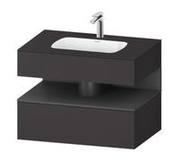 Duravit Duravit Ensemble meuble vasque encastré Qatego 80x55x60cm, gris m/Gr m, Kon-WTU, B Quantité:1