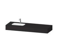 Duravit Duravit Ensemble meuble vasque encastrée Qatego 160x55x17 cm, gris, 1 tiroir, avec miroir Quantité:1