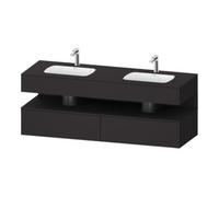 Duravit Duravit Ensemble meuble vasque encastrée Qatego 160x55x60 cm, sous-meuble console, graphite mat Quantité:1