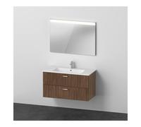 Duravit Duravit Ensemble meuble XBase 2 tiroirs, 103 cm, noyer foncé Quantité:1