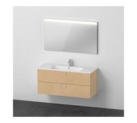 Duravit Duravit Ensemble meuble XBase 2 tiroirs, 123 cm, chêne naturel Quantité:1