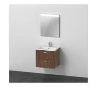 Duravit Duravit Ensemble meuble XBase 2 tiroirs, 63 cm, noyer foncé Quantité:1