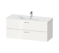 Duravit Duravit Ensemble Meubles XBase 123x49cm, WT, WTU 2 tiroirs, vis aggloméré, blanc brillant Quantité:1