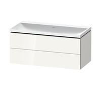 Duravit L-Cube c-shaped Ensemble suspendu, 2 tiroirs, sans trop-plein, sans trou pour robinetterie, 1000x480x480mm, LC6952N22220000