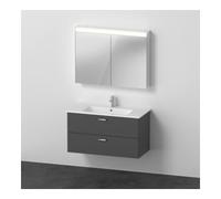 Duravit Duravit Ensemble mobilier XBase 103x49 cm, WT, WTU 2 SBK, vis aggloméré, gris ma Quantité:1