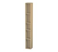 Duravit Duravit Étagère L-Cube 18x18x140 cm, 5 compartiments, vert, chêne moyen Quantité:1