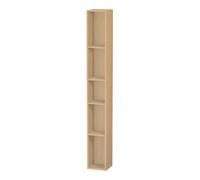 Duravit Duravit Étagère L-Cube 18x18x140 cm, 5 compartiments, verticale, chêne naturel Quantité:1