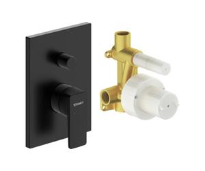 Duravit Duravit Kit de montage Manhattan UP-WA.-EHM, avec clapet anti-retour auto, noir mat Quantité:1