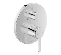 Duravit Duravit Kit de montage prêt à l’emploi C.1 Mitigeur douche encastré, avec inverseur, rond, chrome Quantité:1