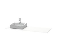 Duravit Duravit Konsole XSquare 160x55x1,6 cm, avec 1 AS, cuve gauche, blanc mat Quantité:1