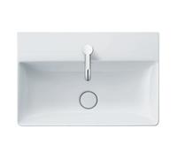Duravit DuraSquare lavabo 45x35 cm rectangulaire de meuble blanc brillant 0732450041