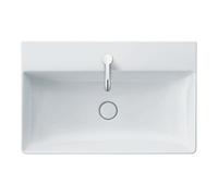 Duravit Duravit Meuble lavabo DuraSquare 80x47 cm, sans trop-plein, avec siphon, 1 trou de robinet, blanc Quantité:1