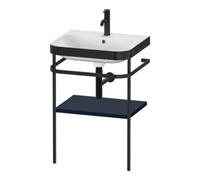 Duravit Duravit Meuble lavabo Happy D.2 Plus 57,5x49 cm, 1 trou, bleu mat, avec console Quantité:1