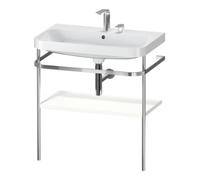 Duravit Duravit Meuble lavabo Happy D.2 Plus 77,5x49 cm, 2 trous, blanc mat, avec console Quantité:1