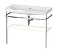 Duravit Duravit Meuble lavabo Happy D.2 Plus 97,5x49 cm, sans trou robinet, blanc mat, avec console Quantité:1