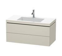 Duravit Duravit Meuble sous lavabo c-bonded L-Cube 100x48 cm, 1 HL, P mat, 2 tiroirs, suspendu Quantité:1