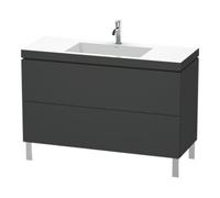 Duravit Duravit Meuble sous lavabo c-bonded L-Cube 120x48 cm, 1 tiroir HL, graph ma, 2 coulisses, debout Quantité:1