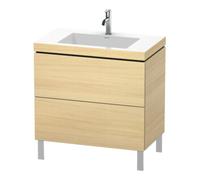 Duravit Duravit Meuble sous-lavabo c-bonded L-Cube 80x48 cm, 1 tiroir, méd. œuf, 2 coulissants, debout Quantité:1