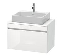 Duravit Duravit Meuble sous lavabo Com DuraStyle 80x47,8 cm, blanc brillant/blanc mat, 1 tiroir Quantité:1