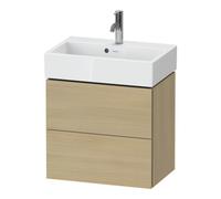 Duravit Duravit Meuble sous-lavabo Compact L-Cube 58,4x39,1x54,4cm, 2 tiroirs, suspendu, méd. blanc Quantité:1