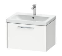 Duravit Duravit Meuble sous-lavabo D-Code 63,4x40x46 cm, 1 tiroir, blanc mat, poignées chrome Quantité:1