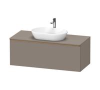 Duravit D-Neo, sous-lavabo en console suspendu, 1200x459x550mm, 1x tiroir, avec poignée bronze brossé, DE4949004430000, Couleur: Décor basalte mat