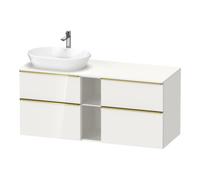 Duravit Duravit Meuble sous lavabo D-Neo 140x55 cm, 2 tiroirs SBK, 2 portes A, B L, blanc poli/haut brillant Quantité:1