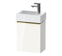 Duravit Duravit Meuble sous lavabo D-Neo 36,4x22,2x44cm, 1 porte, à gauche, blanc poli/haut brillant Quantité:1