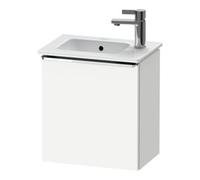 Duravit Duravit Meuble sous-lavabo D-Neo 41x27,4x44 cm, 1 tiroir, raccord à droite, chrome/blanc mat Quantité:1