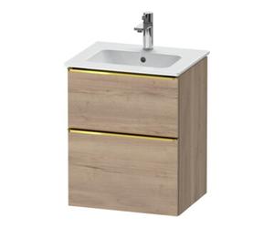 Duravit Duravit Meuble sous-lavabo D-Neo 51x40,2 cm, 1 porte, 1 tiroir, blanc brillant/œuf de mer Quantité:1