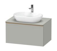 Duravit Duravit Meuble sous-lavabo D-Neo 80x55 cm, chêne brossé/gris, 1 tiroir, 1 plateau, suspendu Quantité:1
