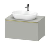 Duravit Duravit Meuble sous-lavabo D-Neo 80x55 cm, gris poli/gris mat, 1 tiroir, 1 plateau, suspendu Quantité:1