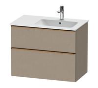 Duravit Duravit Meuble sous-lavabo D-Neo 81x46,2 cm, 1 porte, droite, bronze brossé/lin Quantité:1