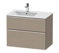 Duravit Duravit Meuble sous-lavabo D-Neo 81x46,2 cm, 1 porte, évier gauche, chr/lin Quantité:1