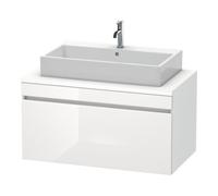 Duravit DuraStyle vasque DS531402218 100 x 54,8 cm, blanc brillant / blanc mat, pour console, coulissant 2000