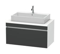 Duravit Duravit Meuble sous-lavabo DuraStyle 100x54,8 cm, gris m/we ma, avec console, 1 tiroir Quantité:1