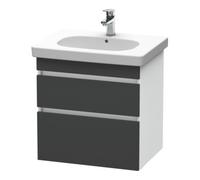 Duravit Duravit Meuble sous-lavabo DuraStyle 60x45,3 cm, gris m/bl, 2 tiroirs, suspendu mural Quantité:1