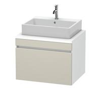 Duravit Duravit Meuble sous-lavabo DuraStyle 70x54,8 cm, taupe/blanc mat, 1 tiroir Quantité:1