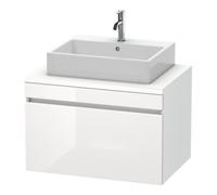 Duravit Duravit Meuble sous lavabo DuraStyle 80x54,8 cm, blanc brillant/gris, 1 tiroir Quantité:1