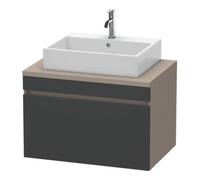 Duravit Duravit Meuble sous lavabo DuraStyle 80x54,8 cm, gris m/bas ma, f Kons, 1 tiroir Quantité:1
