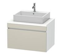 Duravit Duravit Meuble sous-lavabo DuraStyle 80x54,8 cm, taupe/blanc, 1 tiroir Quantité:1