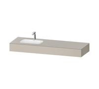 Duravit Duravit Meuble sous lavabo encastré Qatego 160x55x17 cm, avec K, 1 tiroir, avec miroir, blanc mat Quantité:1