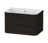 Duravit Duravit Meuble sous-lavabo Happy D.2 Plus 77,5x49 cm, no HL, noyer verni, 2 tiroirs Quantité:1